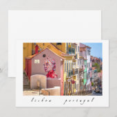 De Correspondance Lisbonne, Portugal, carte à billets plats (Devant / Derrière)