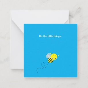 De Correspondance Little Bumble Bee Mini Merci Carte Note