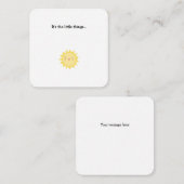 De Correspondance Little Sunshine Mini Remerciements Carte Note (Devant / Derrière)