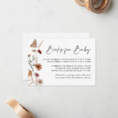 De Correspondance Livres d'automne pour carte bébé (Devant/Arrière en situation)