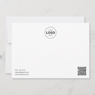 De Correspondance Logo QR Code Minimaliste moderne carte blanche