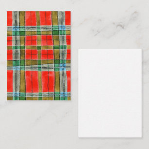 De Correspondance MAC BAIN TARTAN 3.5x2.5 Carte plate / Verticale