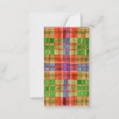 De Correspondance MAC RAE TARTAN 3,5x2 Carte à plat / Verticale (Devant)