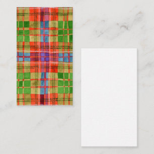 De Correspondance MAC RAE TARTAN 3,5x2 Carte à plat / Verticale