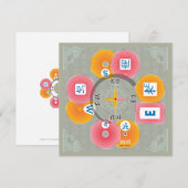 De Correspondance Mah Jongg Dealer Carte Plat (Devant / Derrière)