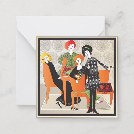 De Correspondance Mah Jongg Jeu petite carte plate (Devant)