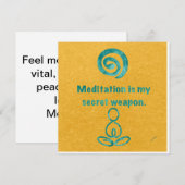 De Correspondance Méditez une carte à note plate (Devant / Derrière)