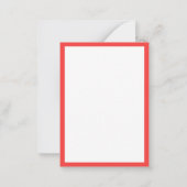 De Correspondance MINI COEURS 3,5x2,5 Carte plate II / Verticale (Dos)