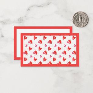 De Correspondance MINI COEURS 3,5x2 Carte Plate II / Horizontal