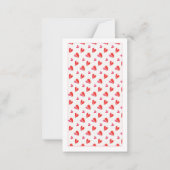 De Correspondance MINI COEURS 3,5x2 Carte Plate Vierge (Devant)