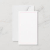 De Correspondance MINI COEURS 3,5x2 Carte Plate Vierge (Dos)