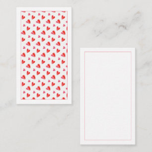 De Correspondance MINI COEURS 3,5x2 Carte Plate Vierge