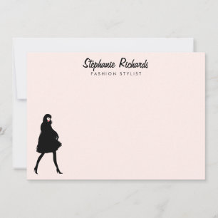 De Correspondance Mod Fashion Girl Boutique Carte pour notes plat ro