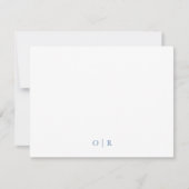 De Correspondance Monogramme Toile Carte pour notes (Devant)