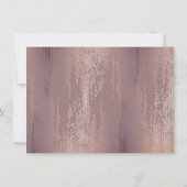 De Correspondance Motif plat Luxe Rose Gold Confetti Carte pour note (Dos)