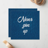 De Correspondance N'abandonnez jamais la carte à billets plats (Devant/Arrière en situation)