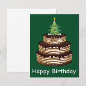 De Correspondance Noël Carte d'anniversaire (Devant / Derrière)