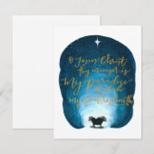 De Correspondance Ô Jésus-Christ, Ta Crèche Est Carte Plate (Devant / Derrière)