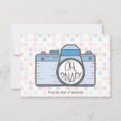 De Correspondance Oh, Snap ! Carte photo Blue Pastel (Devant)