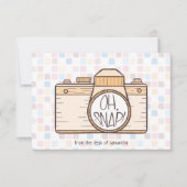 De Correspondance Oh, Snap ! Carte photo Pastel Jaune (Devant)