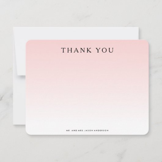 De Correspondance OMBRE MERCI Carte pour notes (Devant)