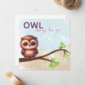 De Correspondance OWL Toujours Aimer Votre Carte (Devant/Arrière en situation)