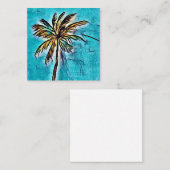 De Correspondance Palm tree mini carte pour notes 2,5 pouces (Devant / Derrière)