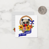 De Correspondance Panda : Vous êtes tellement aimé Carte (Devant/Arrière en situation)