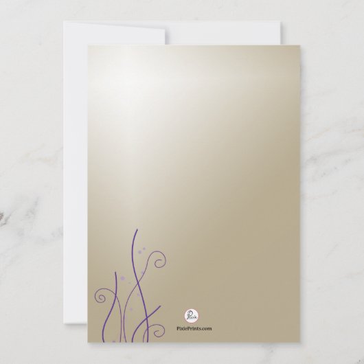 De Correspondance Pansies Merci Carte pour notes (Dos)