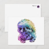 De Correspondance Papeterie Pekingese - carte blanche "Marcus" (Devant / Derrière)