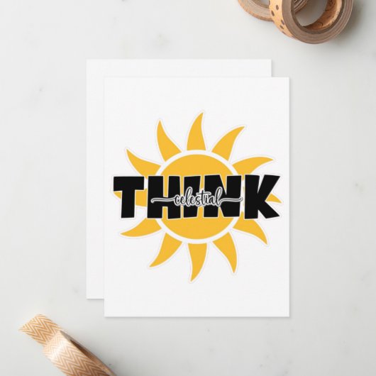 De Correspondance Pensez carte céleste (Devant/Arrière en situation)