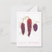 De Correspondance PEPPERS CHILI 2.5x3.5 Carte plate + texte (Devant)