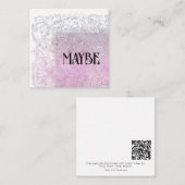 De Correspondance *~* PEUT-ÊTRE Relation AP63 Carte à Note Plat (Devant / Derrière)