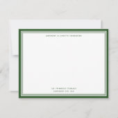 De Correspondance Pine moderne Vert Nom et carte d'adresse (Devant)