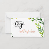 De Correspondance Pour toujours dans notre carte fleuriste Pensées (Dos)