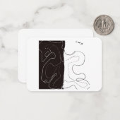 De Correspondance Pour vous rencontrer carte pour notes (Devant/Arrière en situation)