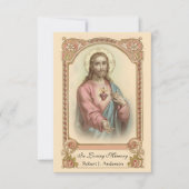 De Correspondance Prière commémorative funéraire catholique Carte Sa (Devant)