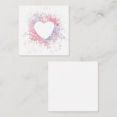 De Correspondance Remplissez ma carte Coeur Flat Note (Devant / Derrière)