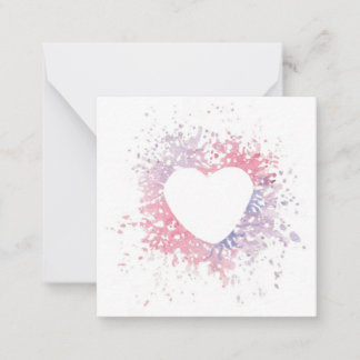 De Correspondance Remplissez ma carte Coeur Flat Note