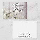 De Correspondance Rustique Floral Moderne Merci Carte Note (Devant / Derrière)