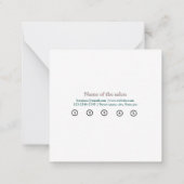 De Correspondance script simple minimal ajoutez votre texte carte d (Dos)