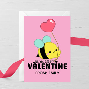 De Correspondance Seras-Tu Ma Valentine Enfant Carte