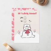 De Correspondance Serez-Vous Ma Carte Saint Valentin (Devant/Arrière en situation)