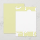 De Correspondance Signes graphiques Abstraits Carte à note plate (Devant / Derrière)