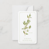 De Correspondance SIGNET THYME FRAIS - Carte 3.5x2 + texte (Dos)