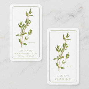 De Correspondance SIGNETS d'affaires FRET THYME - Carte 3.5x2