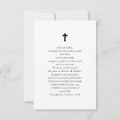 De Correspondance Simple Élégant Dans Nos Coeurs Carte Commémorative (Dos)