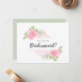 De Correspondance Spring Peony Serez-Vous Ma Carte D'Avis D'Épouse ? (Devant/Arrière en situation)