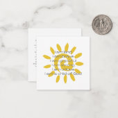 De Correspondance Sunshine Carte d'Affirmation Quotidienne (Devant/Arrière en situation)