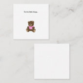 De Correspondance Teddy Bear Mini Remerciements Carte Note (Devant / Derrière)